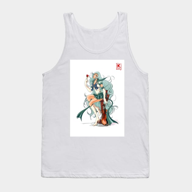 The Lost Artworks - Super Sailor Neptune by K Sensei Tank Top by The K Sensei